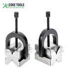 Precision Engineer All Steel Vee Blocks Clamp Set V Block Matched Pair Tools