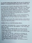 Master Power Seals Moses  Magical Spirit-art  Guidance Fortune Divine Protection