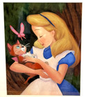 Disney Alice And Dinah Matted Framed Print - Original Painting At Riviera Resort