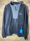 Columbia Mens Sequoia Grove Half Zip Fleece Pullover Navy Blue Large Nwt
