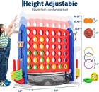 Connect Four Game Giant 4 To Score 4 In 1 Jumbo Adjustable Height Yard Outdoor