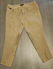 Ariat Tek Demin Riding Breeches Pants Tan Beige Size 36 Equestrian Horse 36r 