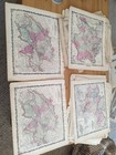 Lot 35 Antique 1860 Johnson Hand Colored Map France Europe Germany Switzerland 