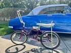 Get Your Vibe On  1981 Reproduction Schwinn Stingray - Purple Bicycle