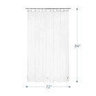 Heavy Duty Shower Curtain Liner 12 Gauge  72 X 84 Inches Clear Shower