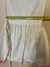 2 Vintage Pinafore Apron Dress White With Appliqu   Pockets For Cooking Baking 