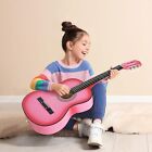 38  Full Size Acoustic Guitar Adult Pink Guitar With Case  Strap  Tuner  Pick