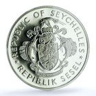 Seychelles 100 Rupees Independence Km-55 Anniversary Pr 69 Pcgs Silver Coin 1986