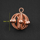 Copper Harmonizer Pendant Necklace Beads 188mhz  Emf Balance  Tensor Rings