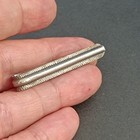 Vintage 935 Silver Tie Bar Clip Textured Design Classic Men   s Accessory Vtg Gift