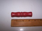 Antique Vintage Primitive Red Wood Handle - Parts Pieces