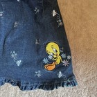 Vintage Tweety Bird Denim Girls Skirt Size 3t