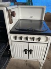 Magic Chef Antique Freestanding 4 Burner 2 Oven Enamel Cast Iron Cooking Stove