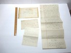 Lot Antique Vtg Ephemera 1869-1955 Letters Invoices Receipts Will Deed