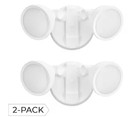 Globe Electric 100w 1200lm Outdoor White Led Security Flood Light 2-pack