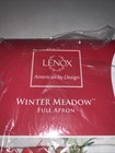 Lenox Winter Meadow Christmas Full Apron Adult Poinsettia Holly 1217500 New