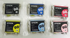 New Genuine Epson 98 Black Color 6pk Ink Cartridges Artisan 700  710  725