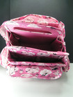 Small Singer Pink And White Floral Print Craft Storage Tote Bag  8  X 8  Tall
