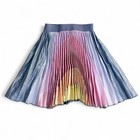 Cotton On Kids Twirl Skirt Metallic Rainbow Pleated Party Pastel Girls Size 3-4
