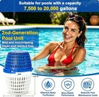 Pool Unit For 7 5k-20k Gallon Pools For Above Ground And Inground Pools Blue