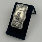 Antique Sterling Silver Vesta Match Safe - Repouss   Art Nouveau Floral 26g
