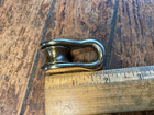 Vintage New Bronze Bullet Block 1  Sheave  7 16  Line