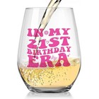 21st Birthday Wine Glass  Funny 21st Birthday Gifts For Her 21 Years Old Gift 