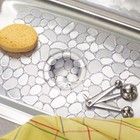 Idesign Pebblz Kitchen Sink Protector Mat  Clear Pack Of 1