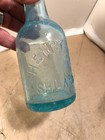 Henry Ney Squat Soda Bottle  Ashland  Pa  Coal Region Ice Blue Color