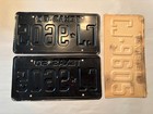 Vintage 1960 Texas License Plate Set Nos