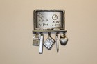 Jj Teacher Chalkboard Math Brooch Silver Tone 5 Dangles Vintage