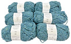 Studio Donegal Irish Ireland Aran Tweed 100  Pure New Wool Blue Yarn - Lot Of 6