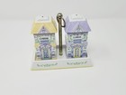 Lenox Spice Village Garlic And Cheese Shaker Set With Tray Caddy  read  1 Chip 