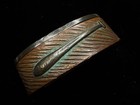 Japanese Shakudo Copper Fuchi Oar Design Sword Fitting Antique