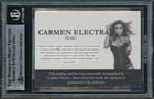 Carmen Electra Autographed Trading Card Model Beckett Bas