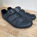 Black Shimano Rc1 Road Cycling Shoes With Look Cleats Mens Size 45 Us 10 5 