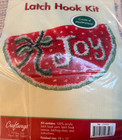 New Craftways Latch Hook Kit Joy 550026 Crescent Christmas Rug Craft 28  X 16 