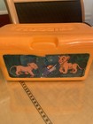 Vintage Huggies Orange Lion King Refill Baby Wipes Storage Container Set Of 2