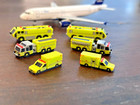 1 400 Model Airport Accessories - 6 Piece Airport Fire Rescue Vehicle  arff  Set