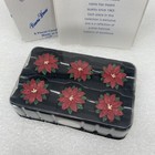 Princess House  6 Floral Candle Pins Accents  Red Flowers   2532  New