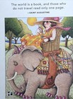 Mary Engelbreit Handmade Magnet -the World Is A Book