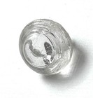 Set Of 9 Vintage Diminutive Clear Glass Buttons  788