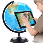 3d Ar Large World Globe 12  W stand Ocean Rotating World Map Geography For Gift