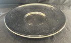 Vintage Mcm Chrome 13  Serving Tray Cut Glass Dish Chrome Lid Decorative Brass