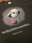 The Phantom Of The Opera Vintage Xxl T Shirt 1990 s Broadway Musical Mask Rose