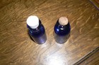 Rare Two 1900s Cobalt Blue Antique Bottles With Corks