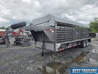 2025 Delta Trailers 7 X 24 Ft Cattleman Gooseneck Canvas Top Cow Trailer Livesto