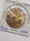 Vintage Ortlieb Beer - Brewing Metal Token   Coin 1954 Munich Beer Competition