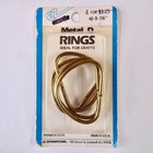 Lot Of 3 Vintage Ez Metal Gold brass Tone D Rings 1 5  Packs Of 4 Nos