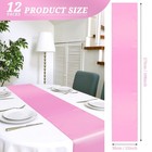 12 Pack Pink Satin Table Runner 12x108 Inch Wedding Party Banquet Decoration